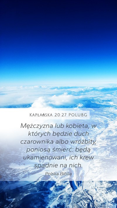 Kapłańska 20:27 POLUBG Bible Verse Image
