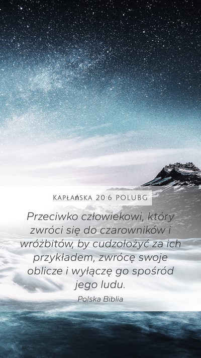 Kapłańska 20:6 POLUBG Bible Verse Image
