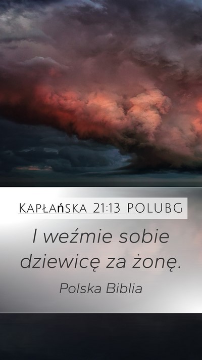 Kapłańska 21:13 POLUBG Bible Verse Image