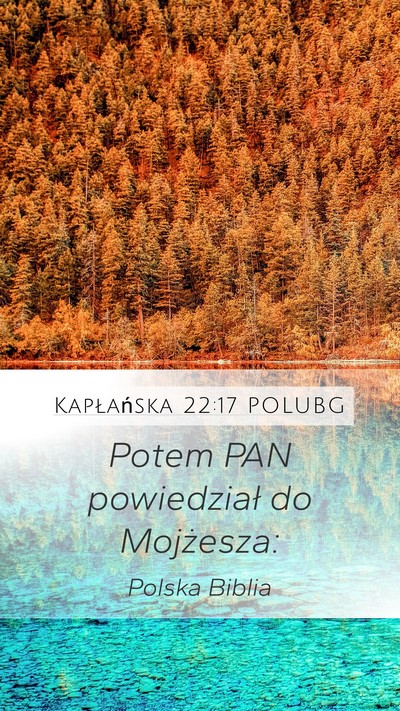 Kapłańska 22:17 POLUBG Mobile Phone Wallpaper - Potem PAN powiedział do - Mobile Bible Verse Wallpaper