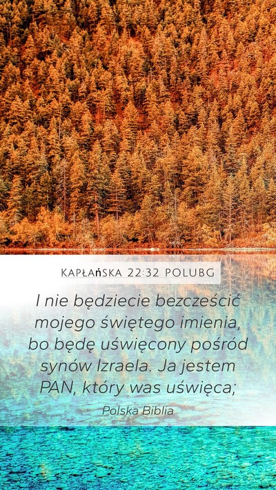 Kapłańska 22:32 POLUBG Bible Verse Image