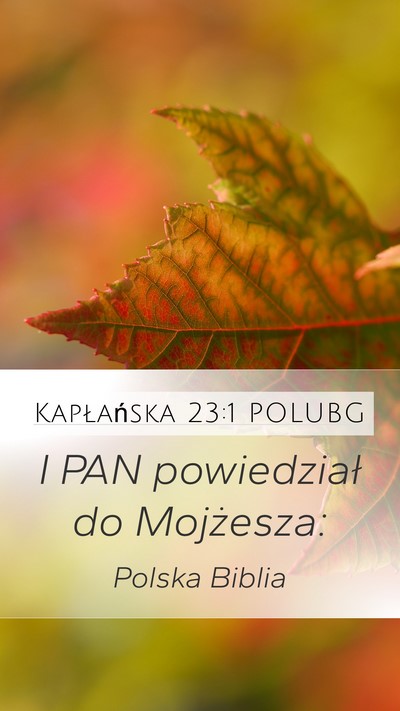 Kapłańska 23:1 POLUBG Mobile Phone Wallpaper - I PAN powiedział do - Mobile Bible Verse Wallpaper