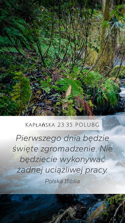 Kapłańska 23:35 POLUBG Bible Verse Image