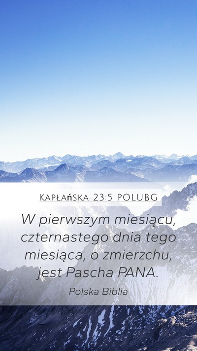 Kapłańska 23:5 POLUBG Bible Verse Image