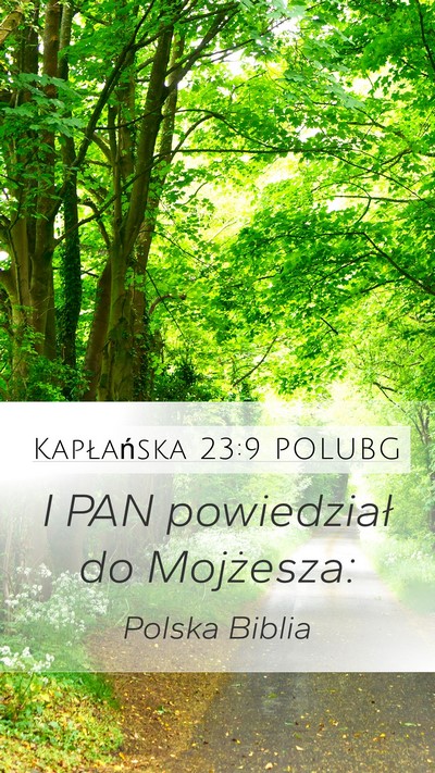 Kapłańska 23:9 POLUBG Mobile Phone Wallpaper - I PAN powiedział do - Mobile Bible Verse Wallpaper