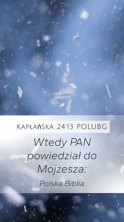 Kapłańska 24:13 POLUBG Mobile Phone Wallpaper - Wtedy PAN powiedział do - Mobile Bible Verse Wallpaper