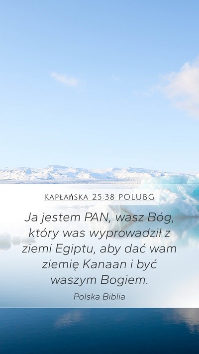 Kapłańska 25:38 POLUBG Bible Verse Image