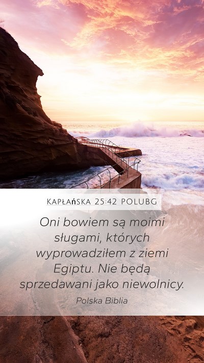 Kapłańska 25:42 POLUBG Bible Verse Image