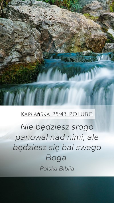 Kapłańska 25:43 POLUBG Bible Verse Image