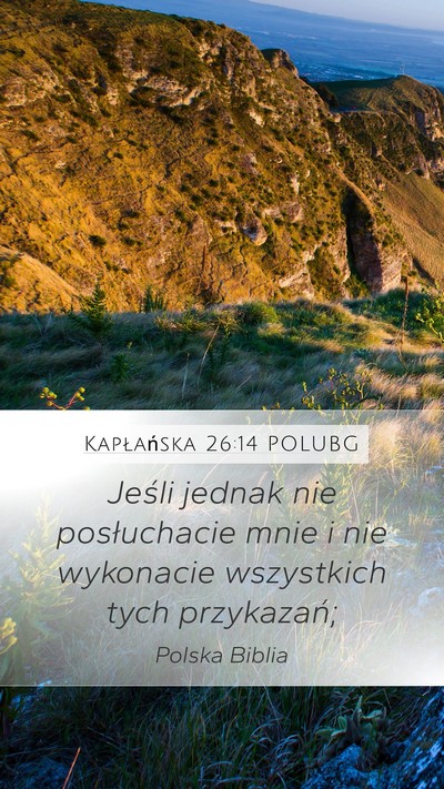 Kapłańska 26:14 POLUBG Bible Verse Image