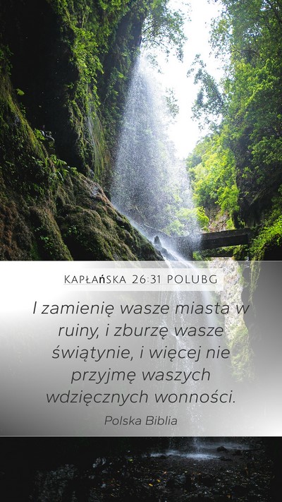 Kapłańska 26:31 POLUBG Bible Verse Image
