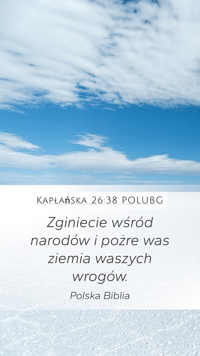Kapłańska 26:38 POLUBG Bible Verse Image