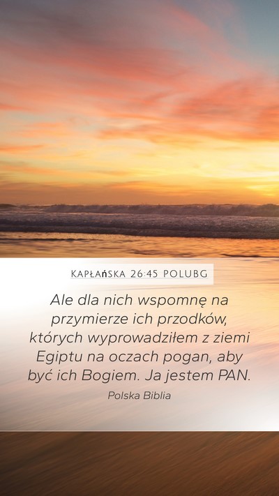 Kapłańska 26:45 POLUBG Bible Verse Image