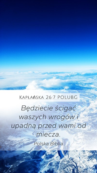 Kapłańska 26:7 POLUBG Bible Verse Image