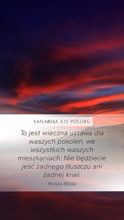 Kapłańska 3:17 POLUBG Bible Verse Image