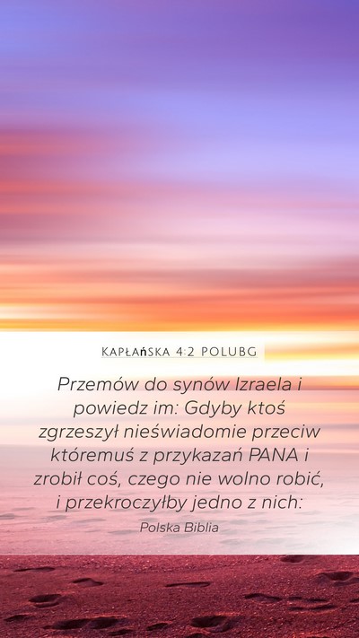 Kapłańska 4:2 POLUBG Bible Verse Image