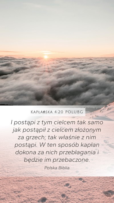 Kapłańska 4:20 POLUBG Bible Verse Image