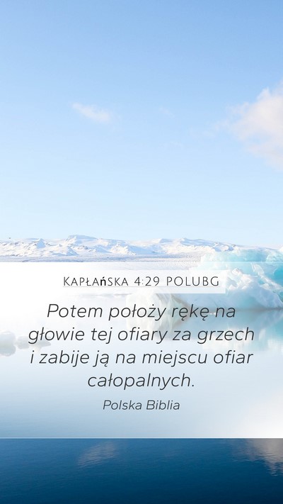 Kapłańska 4:29 POLUBG Bible Verse Image