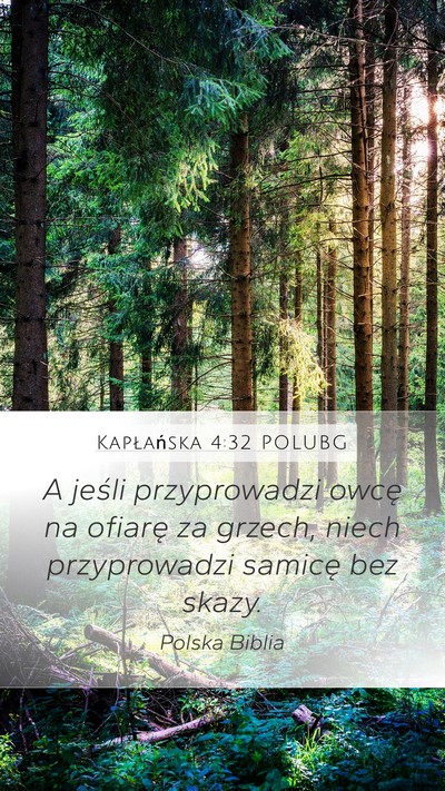 Kapłańska 4:32 POLUBG Bible Verse Image