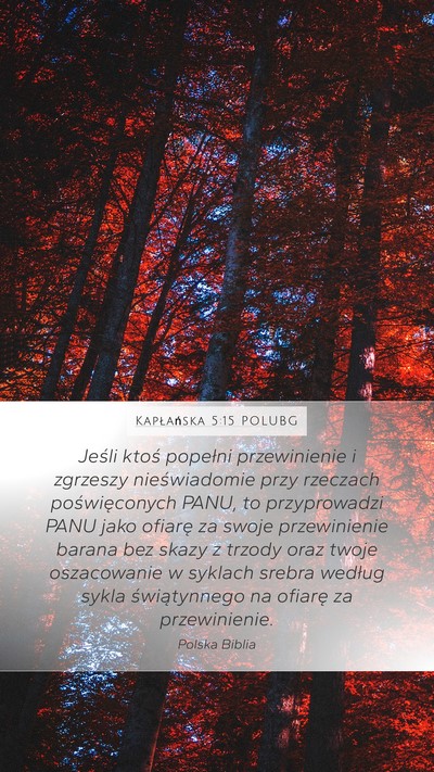 Kapłańska 5:15 POLUBG Bible Verse Image