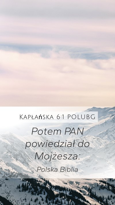 Kapłańska 6:1 POLUBG Mobile Phone Wallpaper - Potem PAN powiedział do - Mobile Bible Verse Wallpaper