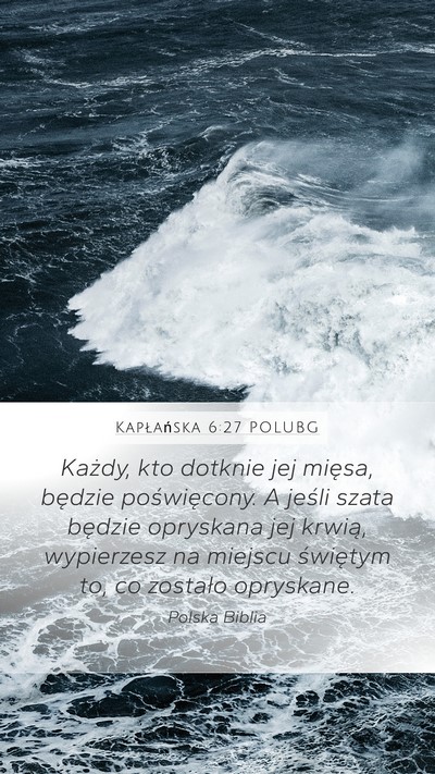 Kapłańska 6:27 POLUBG Bible Verse Image