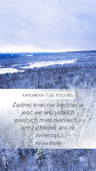Kapłańska 7:26 POLUBG Bible Verse Image