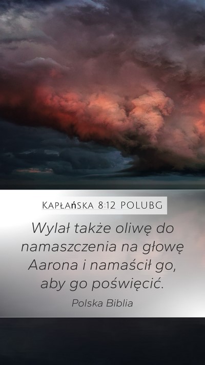 Kapłańska 8:12 POLUBG Bible Verse Image