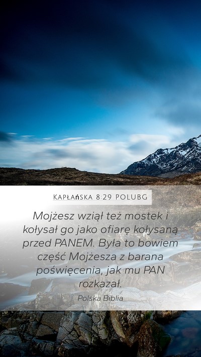 Kapłańska 8:29 POLUBG Bible Verse Image