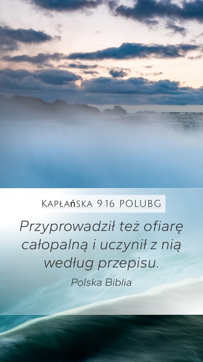 Kapłańska 9:16 POLUBG Mobile Phone Wallpaper - Przyprowadził też ofiarę całopalną i - Mobile Bible Verse Wallpaper