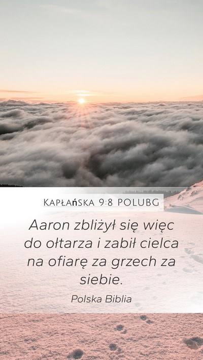 Kapłańska 9:8 POLUBG Bible Verse Image