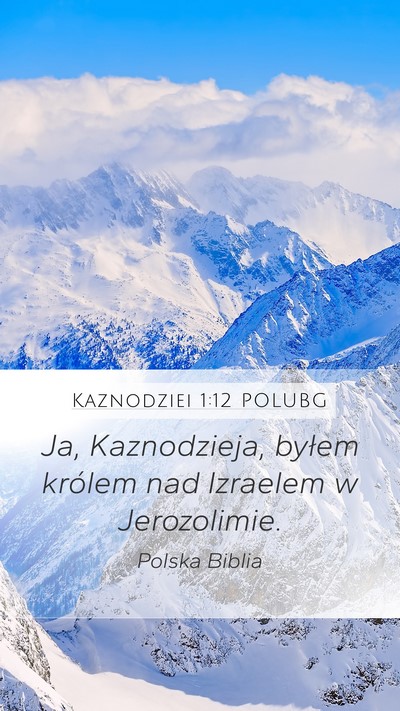 Kaznodziei 1:12 POLUBG Bible Verse Image