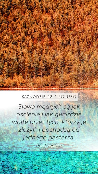 Kaznodziei 12:11 POLUBG Bible Verse Image