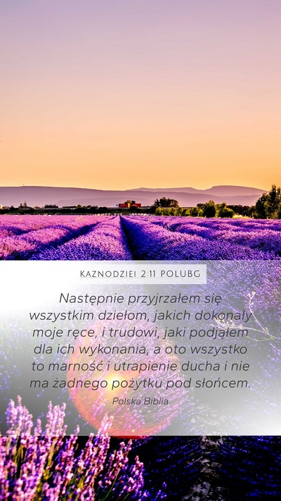 Kaznodziei 2:11 POLUBG Bible Verse Image