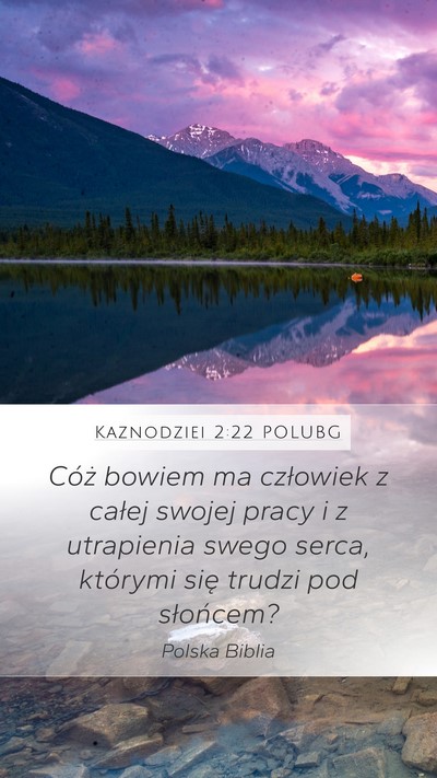 Kaznodziei 2:22 POLUBG Bible Verse Image