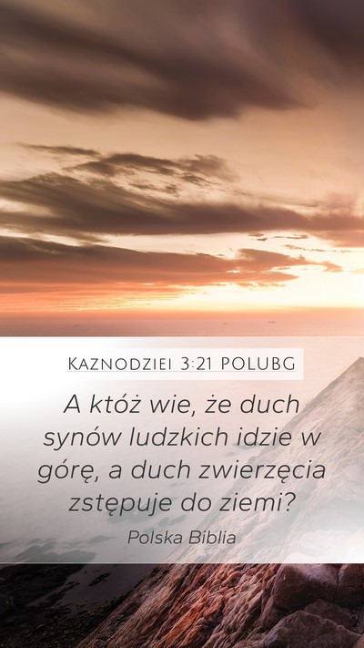 Kaznodziei 3:21 POLUBG Bible Verse Image