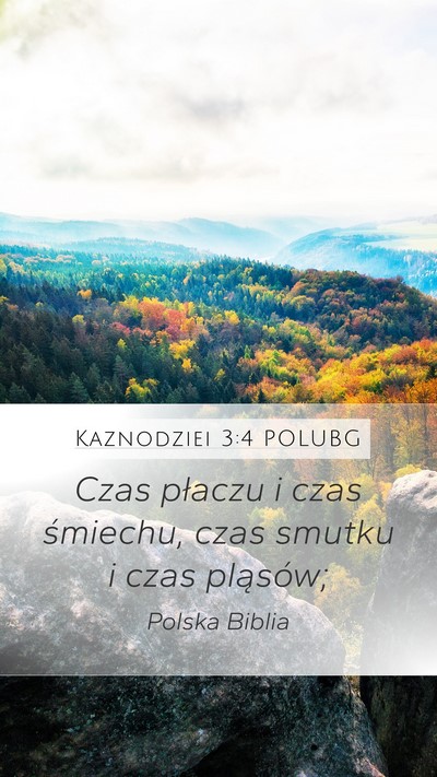 Kaznodziei 3:4 POLUBG Bible Verse Image