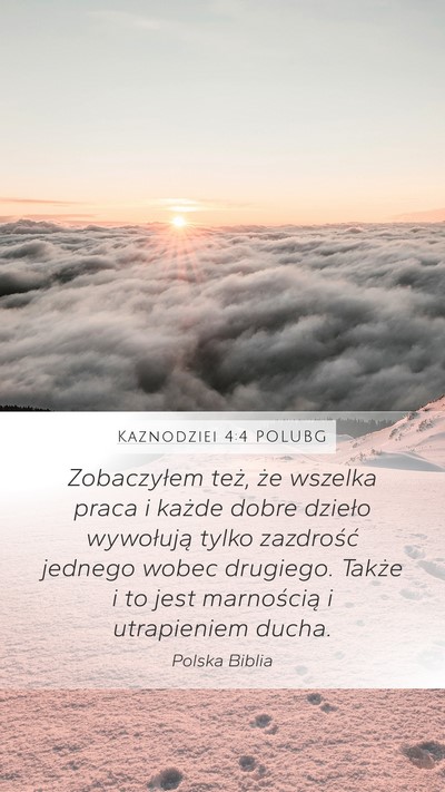 Kaznodziei 4:4 POLUBG Bible Verse Image