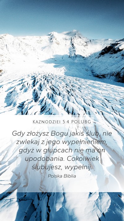 Kaznodziei 5:4 POLUBG Bible Verse Image