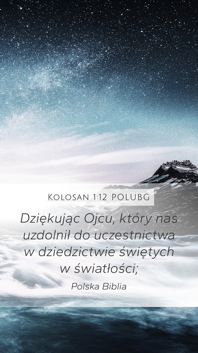 Kolosan 1:12 POLUBG Bible Verse Image