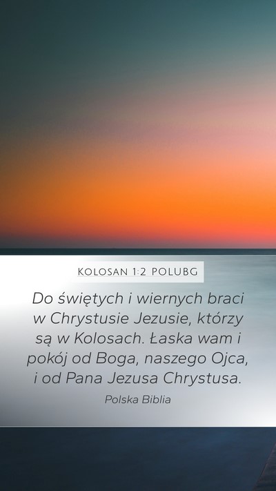 Kolosan 1:2 POLUBG Bible Verse Image