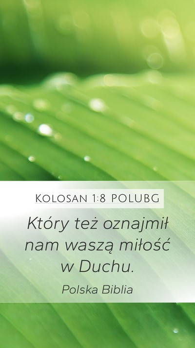Kolosan 1:8 POLUBG Bible Verse Image