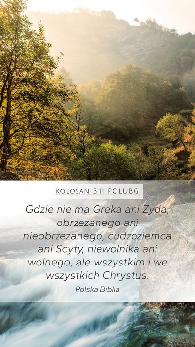 Kolosan 3:11 POLUBG Bible Verse Image