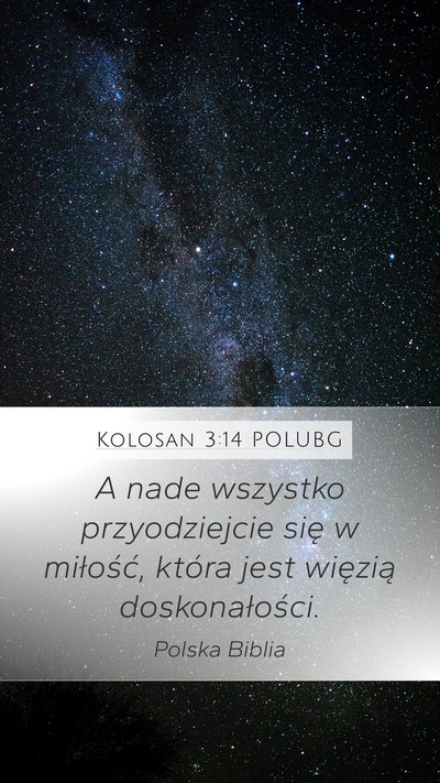 Kolosan 3:14 POLUBG Bible Verse Image