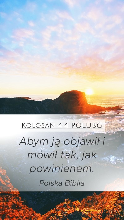 Kolosan 4:4 POLUBG Bible Verse Image