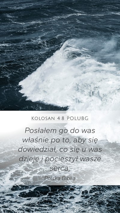 Kolosan 4:8 POLUBG Bible Verse Image