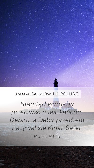 Księga Sędziów 1:11 POLUBG Bible Verse Image