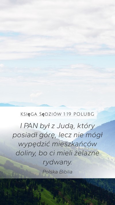 Księga Sędziów 1:19 POLUBG Bible Verse Image