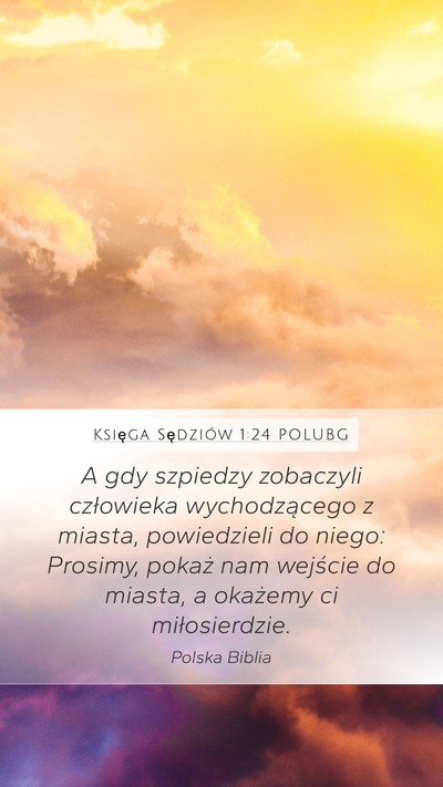 Księga Sędziów 1:24 POLUBG Bible Verse Image