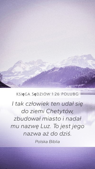 Księga Sędziów 1:26 POLUBG Bible Verse Image
